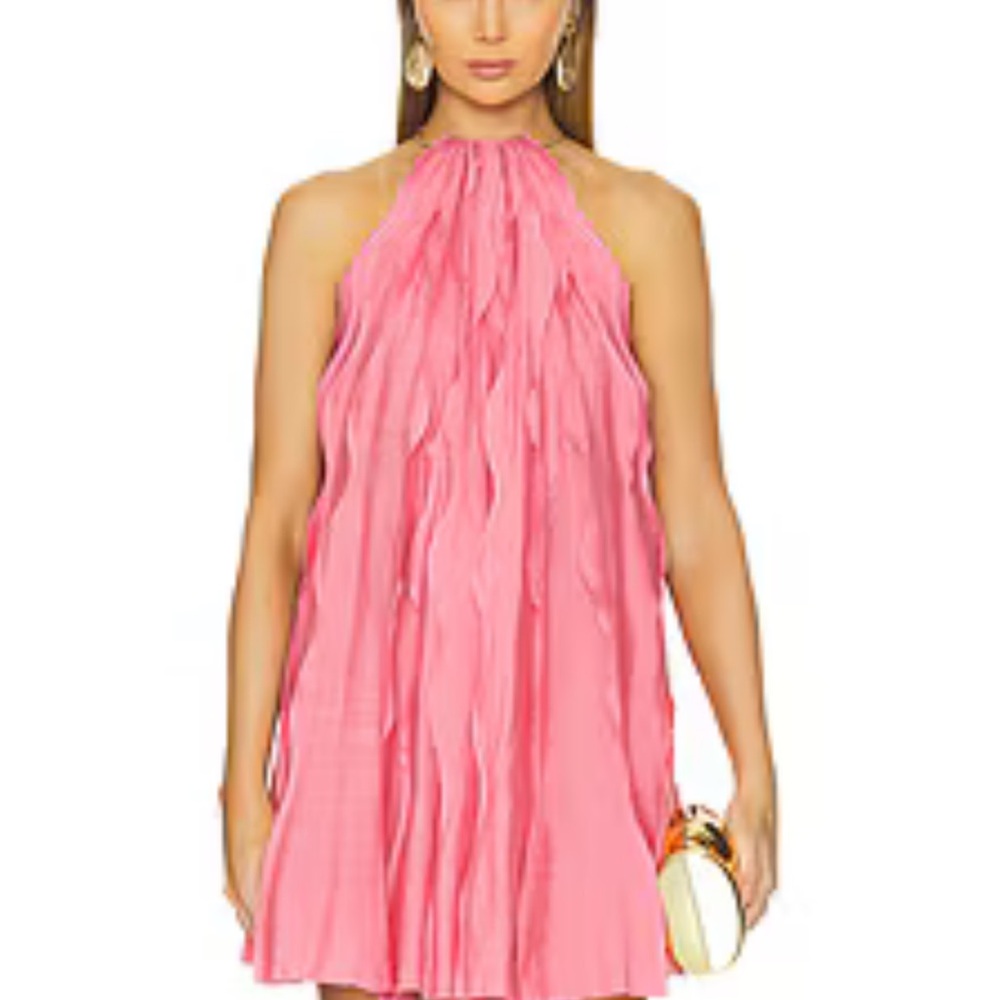 cult gaia Rose Pink Sleeveless Textured Top